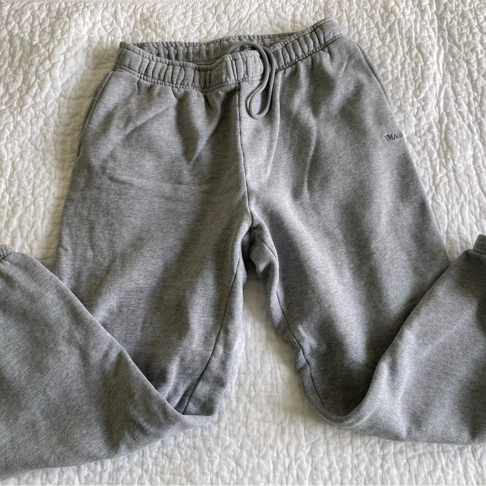 TNA Gray Sweatpants Relaxed Fit Cotton Blend